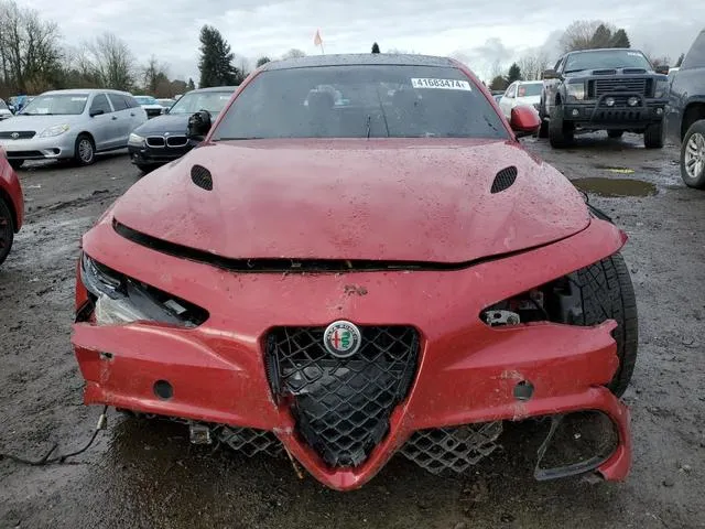 ZARFAEAV7H7562212 2017 2017 Alfa Romeo Giulia- Quadrifoglio 5