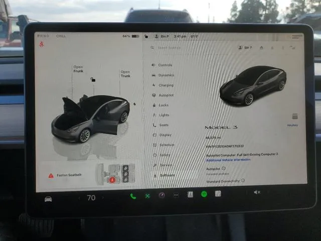 5YJ3E1EA0NF370332 2022 2022 Tesla MODEL 3 9