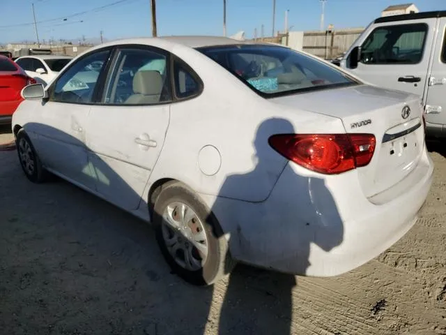 KMHDU4AD4AU923487 2010 2010 Hyundai Elantra- Blue 2