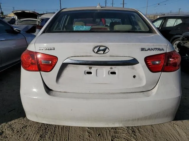 KMHDU4AD4AU923487 2010 2010 Hyundai Elantra- Blue 6