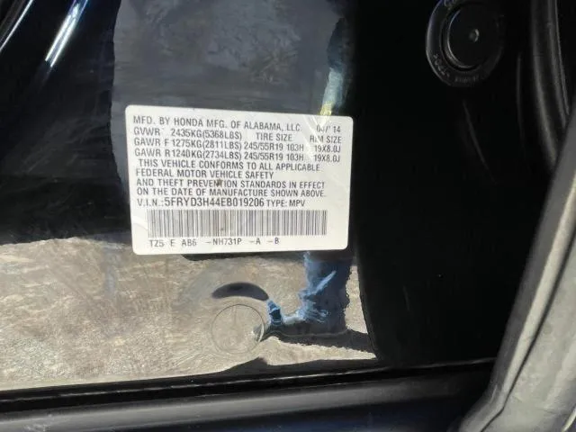 5FRYD3H44EB019206 2014 2014 Acura MDX- Technology 10