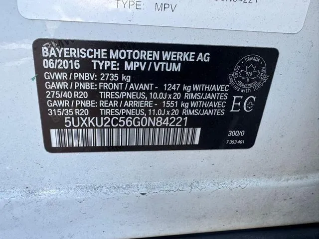 5UXKU2C56G0N84221 2016 2016 BMW X6- Xdrive35I 10