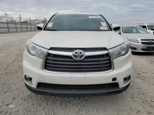 5TDDKRFH0FS095193 2015 2015 Toyota Highlander- Limited 5