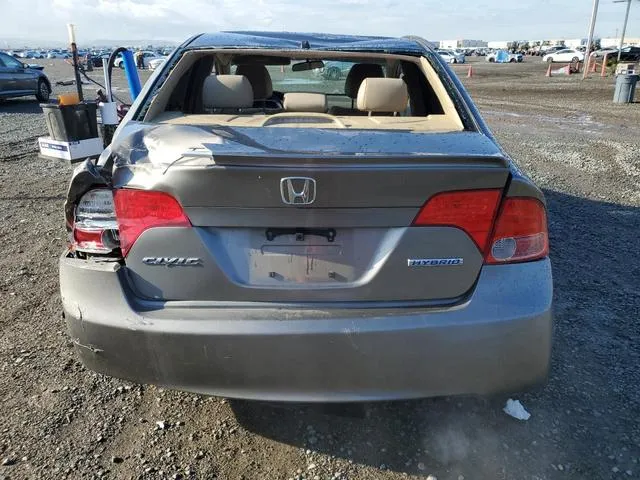 JHMFA36228S000274 2008 2008 Honda Civic- Hybrid 6