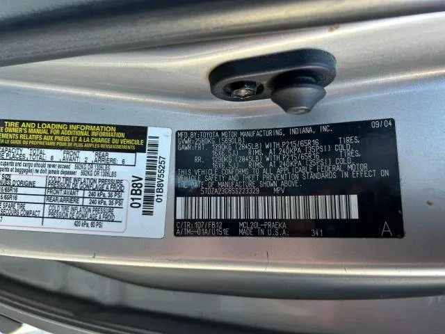 5TDZA23C65S223329 2005 2005 Toyota Sienna- CE 10