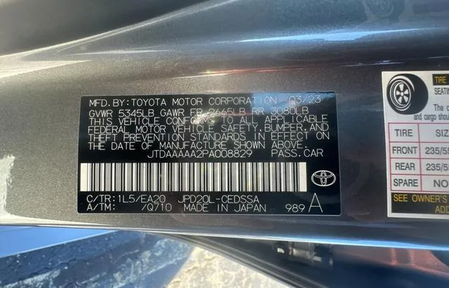 JTDAAAAA2PA008829 2023 2023 Toyota Mirai- Xle 10