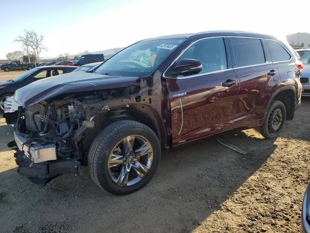 5TDDGRFH1KS068533 2019 2019 Toyota Highlander- Hybrid Limited 1