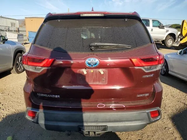 5TDDGRFH1KS068533 2019 2019 Toyota Highlander- Hybrid Limited 6