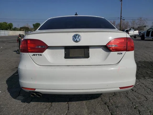 3VWLL7AJ7CM417893 2012 2012 Volkswagen Jetta- Tdi 6