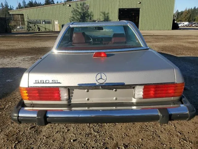 WDBBA48D6HA057618 1987 1987 Mercedes-Benz 560- SL 6