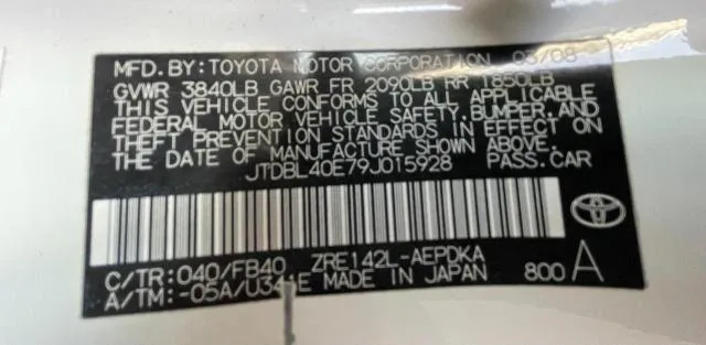 JTDBL40E79J015928 2009 2009 Toyota Corolla- Base 10