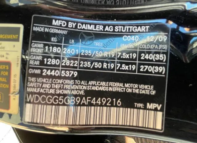 WDCGG5GB9AF449216 2010 2010 Mercedes-Benz GLK-Class- 350 10