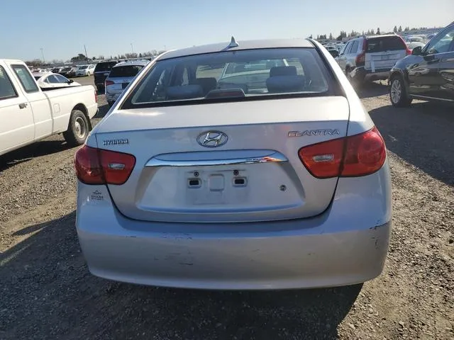 KMHDU4AD6AU013517 2010 2010 Hyundai Elantra- Blue 6