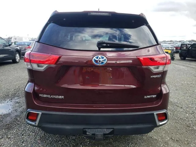 5TDDGRFH8KS056881 2019 2019 Toyota Highlander- Hybrid Limited 6