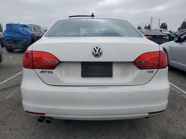 3VWLL7AJ4CM312096 2012 2012 Volkswagen Jetta- Tdi 6