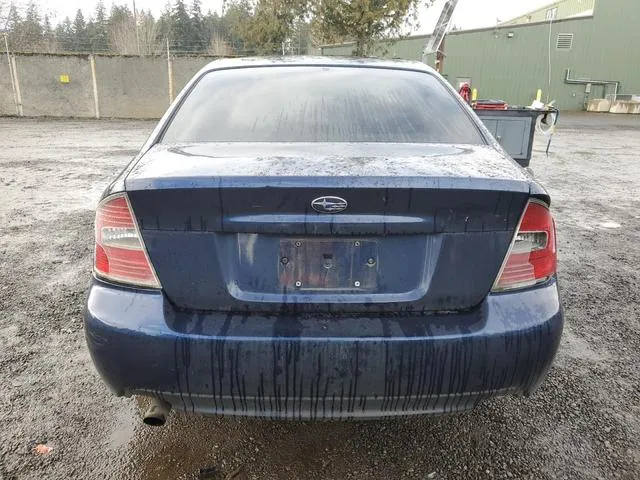 4S3BL626366203054 2006 2006 Subaru Legacy- 2-5I Limited 6