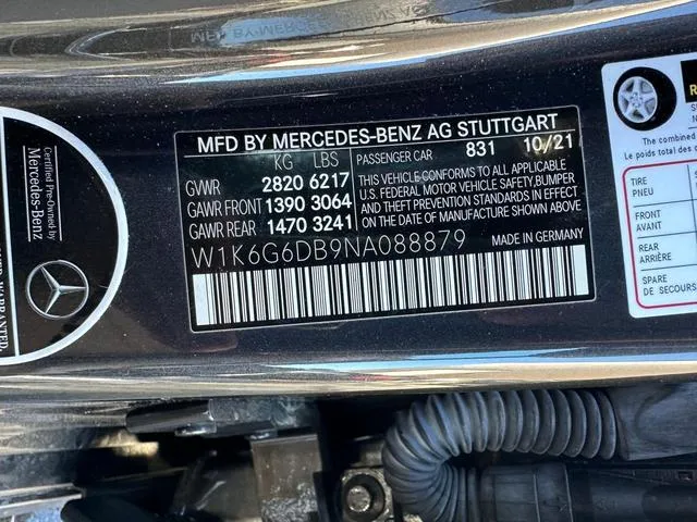 W1K6G6DB9NA088879 2022 2022 Mercedes-Benz S-Class- 500 4Matic 10