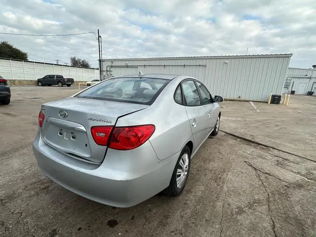 KMHDU4AD3AU972406 2010 2010 Hyundai Elantra- Blue 4