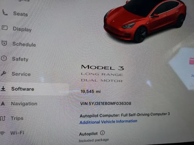 5YJ3E1EB0MF036308 2021 2021 Tesla MODEL 3 9