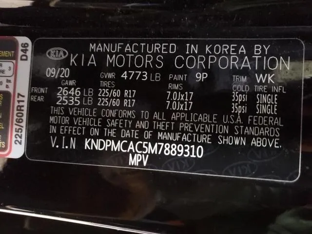 KNDPMCAC5M7889310 2021 2021 KIA Sportage- LX 10