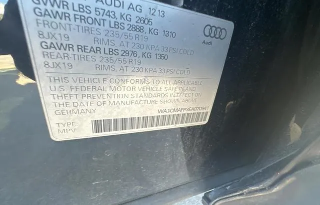 WA1CMAFP3EA070941 2014 2014 Audi Q5- Tdi Premium Plus 10