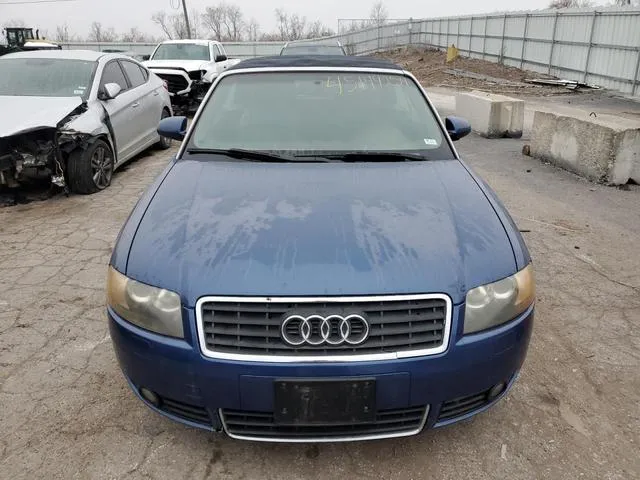 WAUAC48H73K031443 2003 2003 Audi A4- 1-8 Cabriolet 5