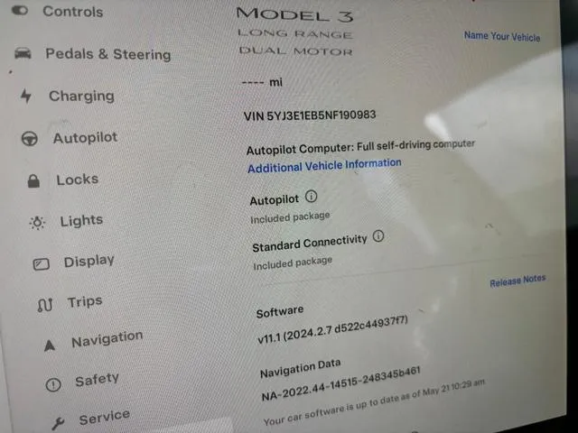 5YJ3E1EB5NF190983 2022 2022 Tesla MODEL 3 9