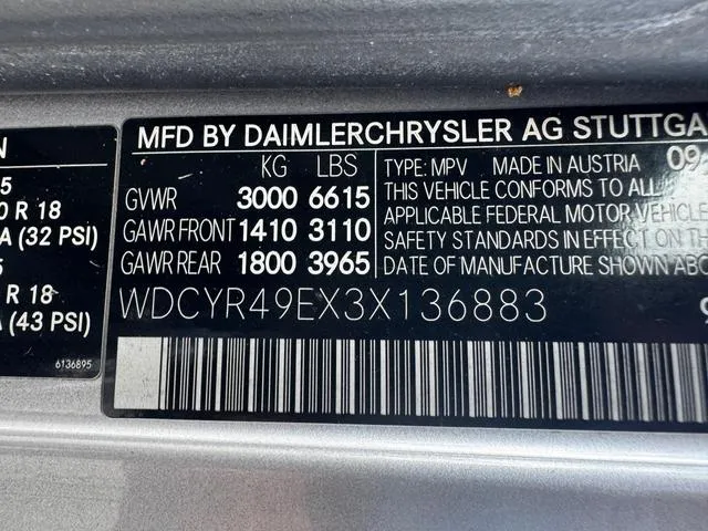 WDCYR49EX3X136883 2003 2003 Mercedes-Benz G-Class- 500 10