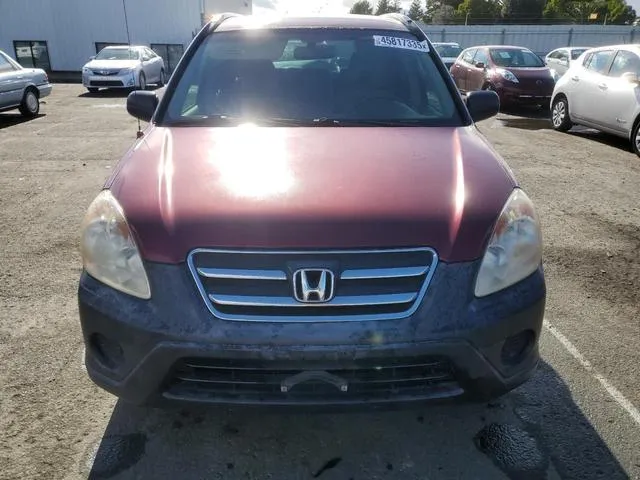 JHLRD68596C019722 2006 2006 Honda CR-V- LX 5