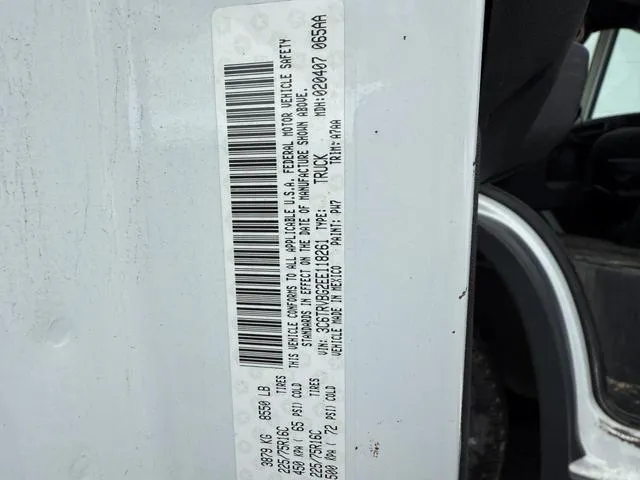 3C6TRVBG2EE118261 2014 2014 RAM Promaster- 1500 High 10