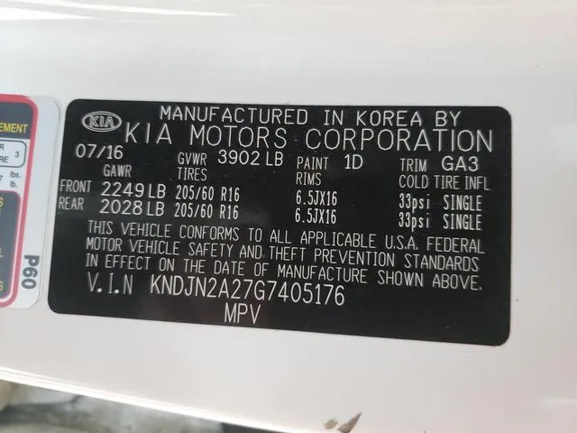 KNDJN2A27G7405176 2016 2016 KIA Soul 10