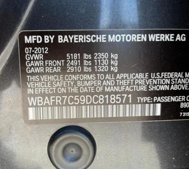 WBAFR7C59DC818571 2013 2013 BMW 5 Series- 535 I 10