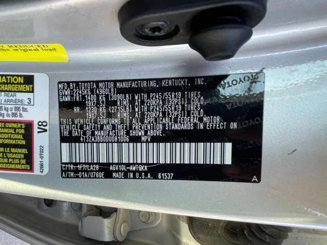 4T3ZA3BB0DU081006 2013 2013 Toyota Venza- LE 10