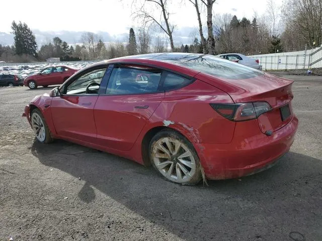 5YJ3E1EA7NF371302 2022 2022 Tesla MODEL 3 2