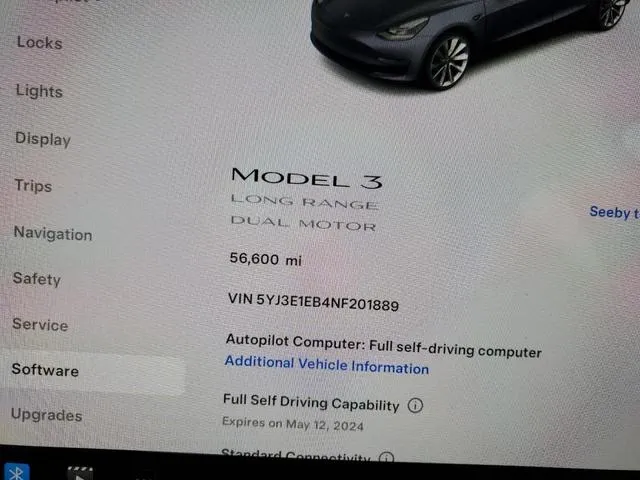 5YJ3E1EB4NF201889 2022 2022 Tesla MODEL 3 9