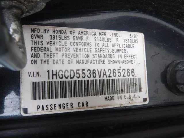 1HGCD5536VA265266 1997 1997 Honda Accord- LX 10