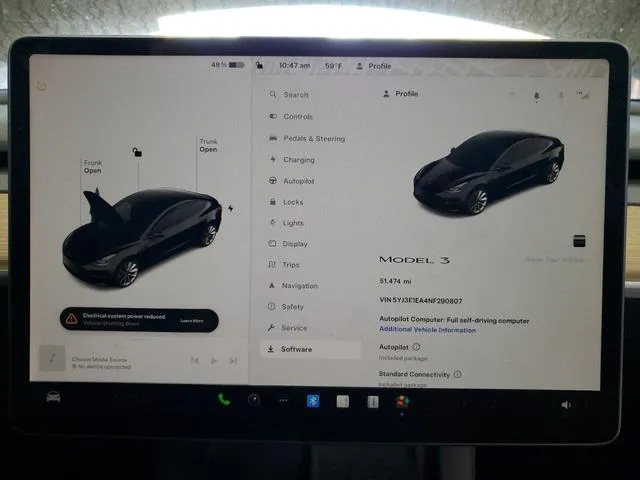 5YJ3E1EA4NF290807 2022 2022 Tesla MODEL 3 9