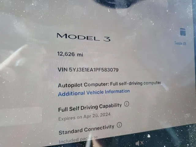 5YJ3E1EA1PF583079 2023 2023 Tesla MODEL 3 9