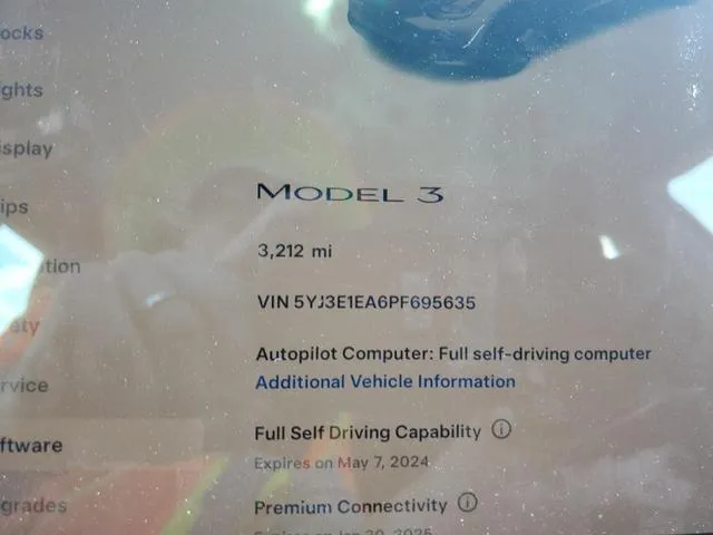 5YJ3E1EA6PF695635 2023 2023 Tesla MODEL 3 9