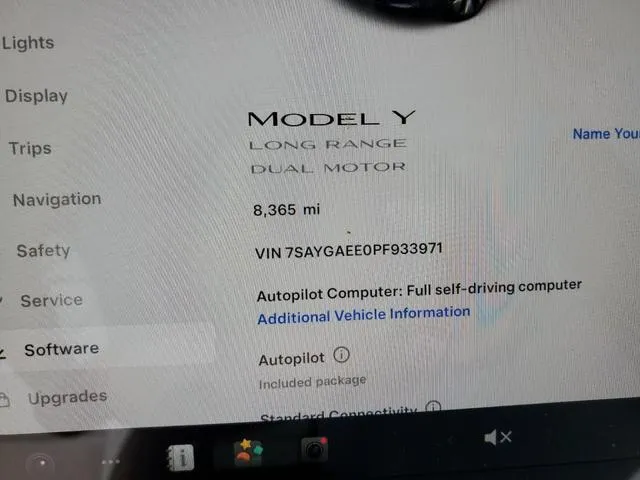 7SAYGAEE0PF933971 2023 2023 Tesla MODEL Y 9