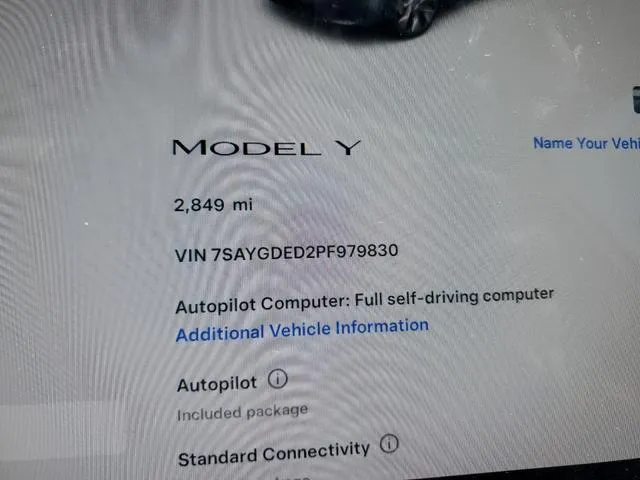 7SAYGDED2PF979830 2023 2023 Tesla MODEL Y 9