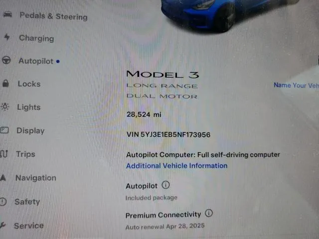 5YJ3E1EB5NF173956 2022 2022 Tesla MODEL 3 9