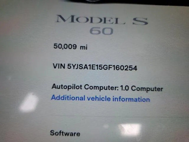 5YJSA1E15GF160254 2016 2016 Tesla MODEL S 9