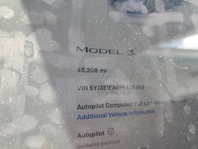 5YJ3E1EA6PF435459 2023 2023 Tesla MODEL 3 9