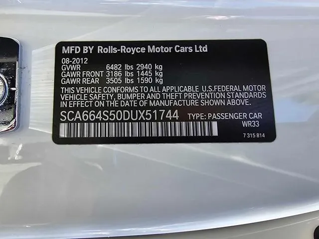 SCA664S50DUX51744 2013 2013 Rolls-Royce Ghost 10