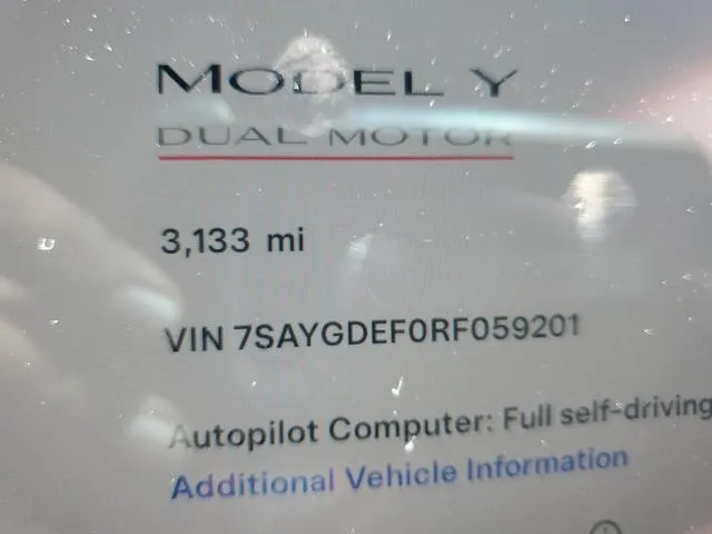 7SAYGDEF0RF059201 2024 2024 Tesla MODEL Y 9