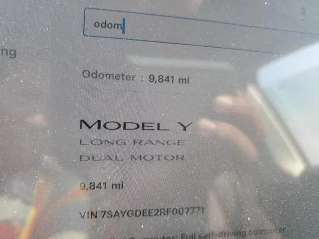 7SAYGDEE2RF007771 2024 2024 Tesla MODEL Y 9