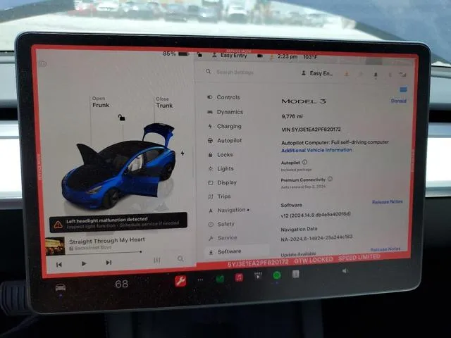 5YJ3E1EA2PF620172 2023 2023 Tesla MODEL 3 9