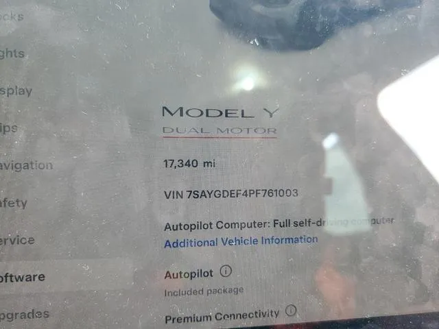 7SAYGDEF4PF761003 2023 2023 Tesla MODEL Y 9