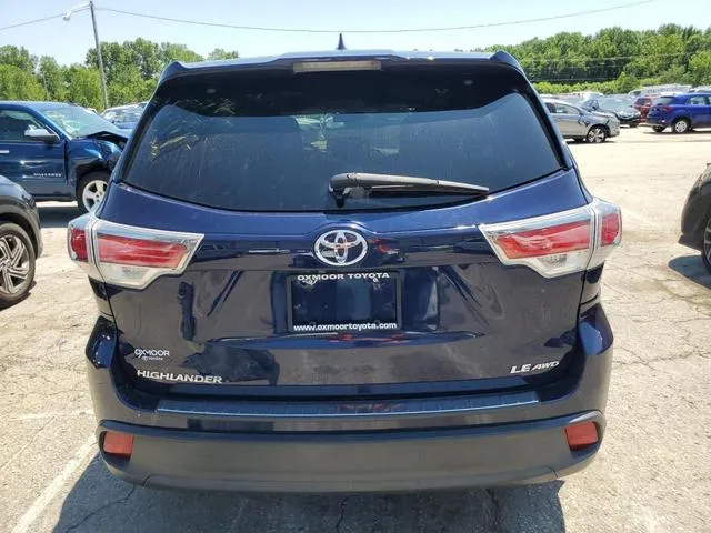 5TDBKRFH8GS346096 2016 2016 Toyota Highlander- LE 6